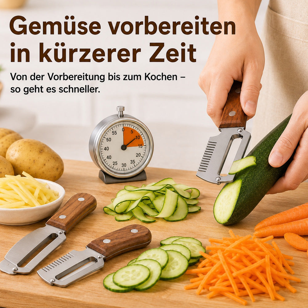 🔪🥬1 KAUFEN – 1 GRATIS ERHALTEN: Multifunktionaler Sparschäler 🥔🥕🍎🎁
