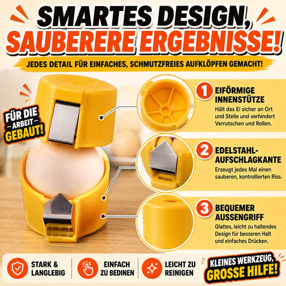 🥚🍳 Nur für kurze Zeit 😮‍💨 1 kaufen, 1 GRATIS! 🍳 Schneller Eieröffner – Hunderte Eier schneller und sauberer öffnen 🔥