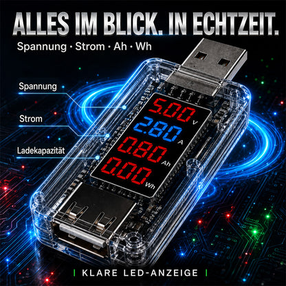 🔌 50 % RABATT | USB-Akku-Tester – Erst prüfen, statt gleich das Handy zu ersetzen!