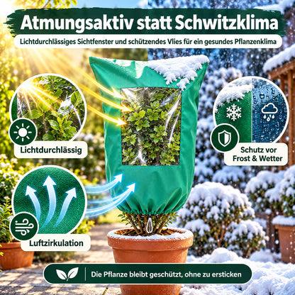 🌱 50% RABATT! ❄️ Winter-Pflanzenschutz – Mit Reißverschluss & Kordelzug ✨