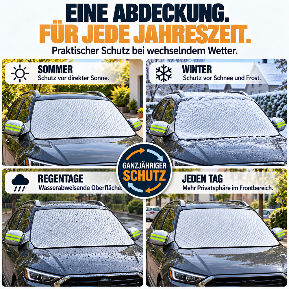 🎄🔔🚗 Weihnachtsangebot: Magnetische Windschutzscheibenabdeckung – Ganzjähriger Schutz vor Sonne, Schnee & Frost für Pkw, SUVs & Lkw