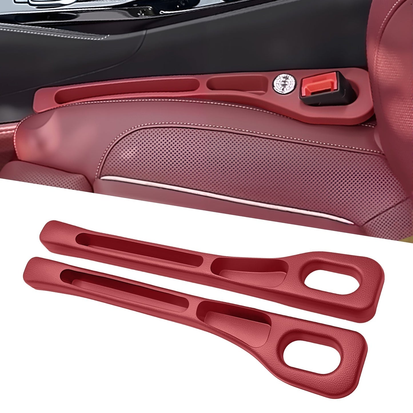 🚗Nie wieder das Handy zwischen den Autositzen verlieren💺🌟Universeller Sitzlücken-Füller • Organizer mit Doppel-Fach🌟