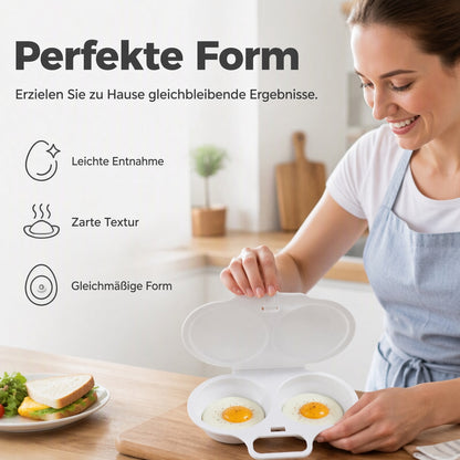 🎁 2026 NEU · 50% RABATT 💥 2-Eier-Mikrowellenkocher – Frühstück in Minuten!