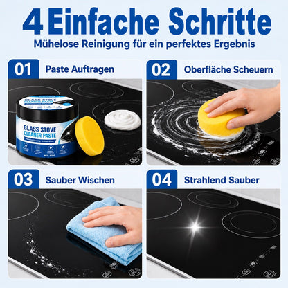 Küchen-Reinigungspaste mit Schwamm – gegen Eingebranntes & hartnäckige Rückstände