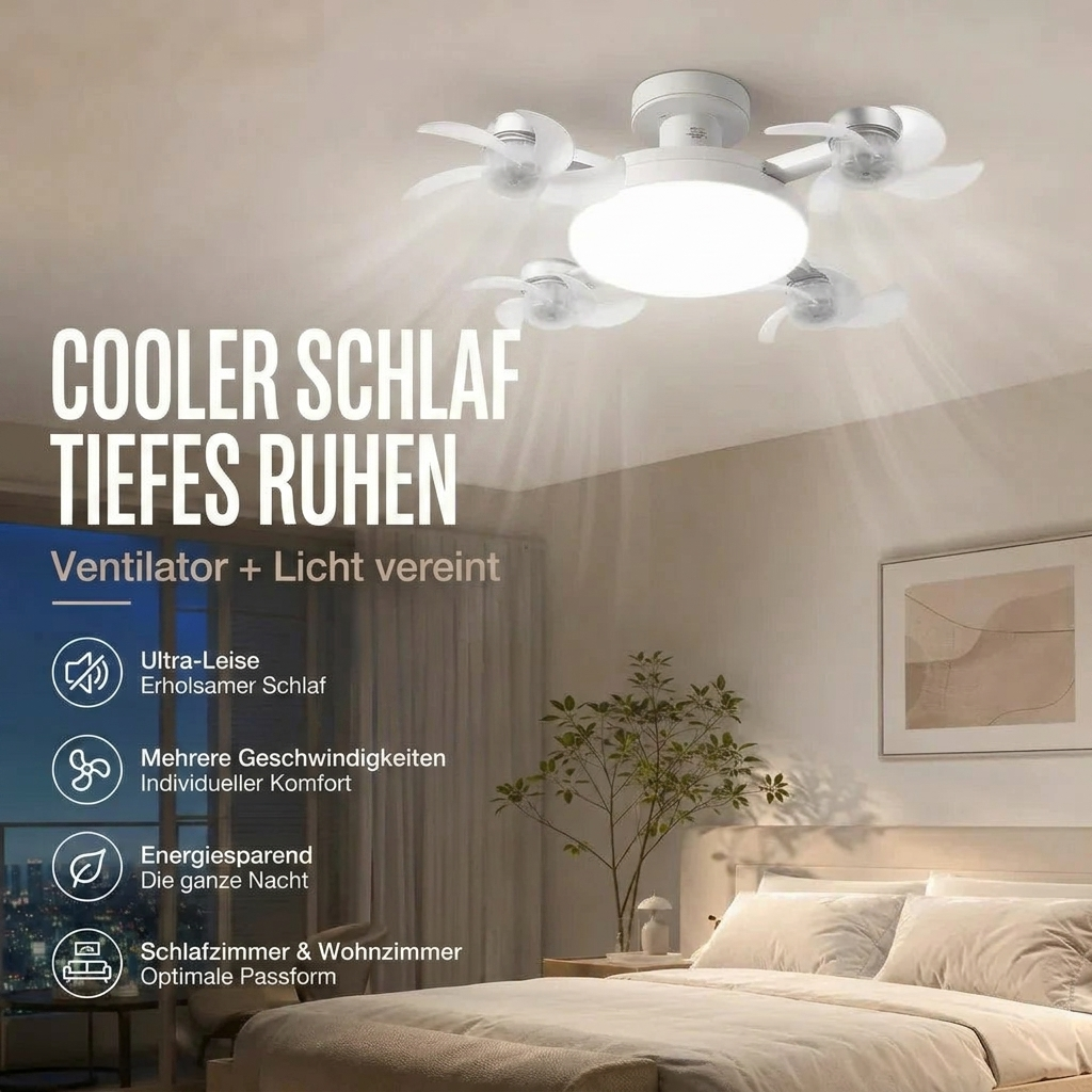 💡 JETZT 50 % RABATT! 🌀 2-in-1 LED-Deckenventilator mit Fernbedienung