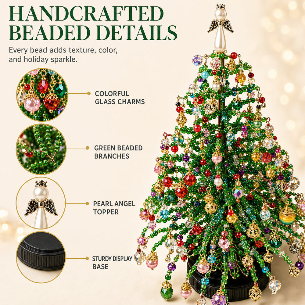🎄✨ DIY Perlen-Weihnachtsbaum-Set – 🎅 Gestalte deine eigene funkelnde Weihnachtsdekoration