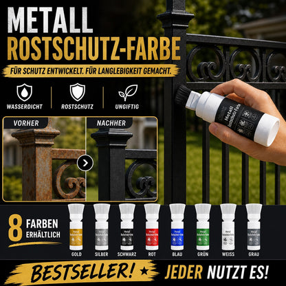 ✨ 50 % RABATT! Wasserbasierte Metallic-Silberfarbe mit integriertem Pinsel – kein extra Pinsel nötig. Deckt Kratzer und Flecken einfach ab. Perfekt zum Auffrischen & für DIY-Projekte! 🏠🎨