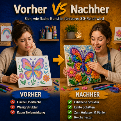 Nur heute 50 % sparen | IEY® 3D-Relief-Kunststift – Verwandle flache Zeichnungen in fühlbare 3D-Kunst 🎨🎨