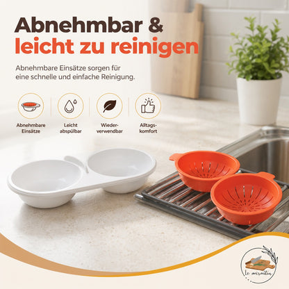 COOKEGGS Mikrowellen Eierkocher – Perfekte pochierte Eier in Minuten
