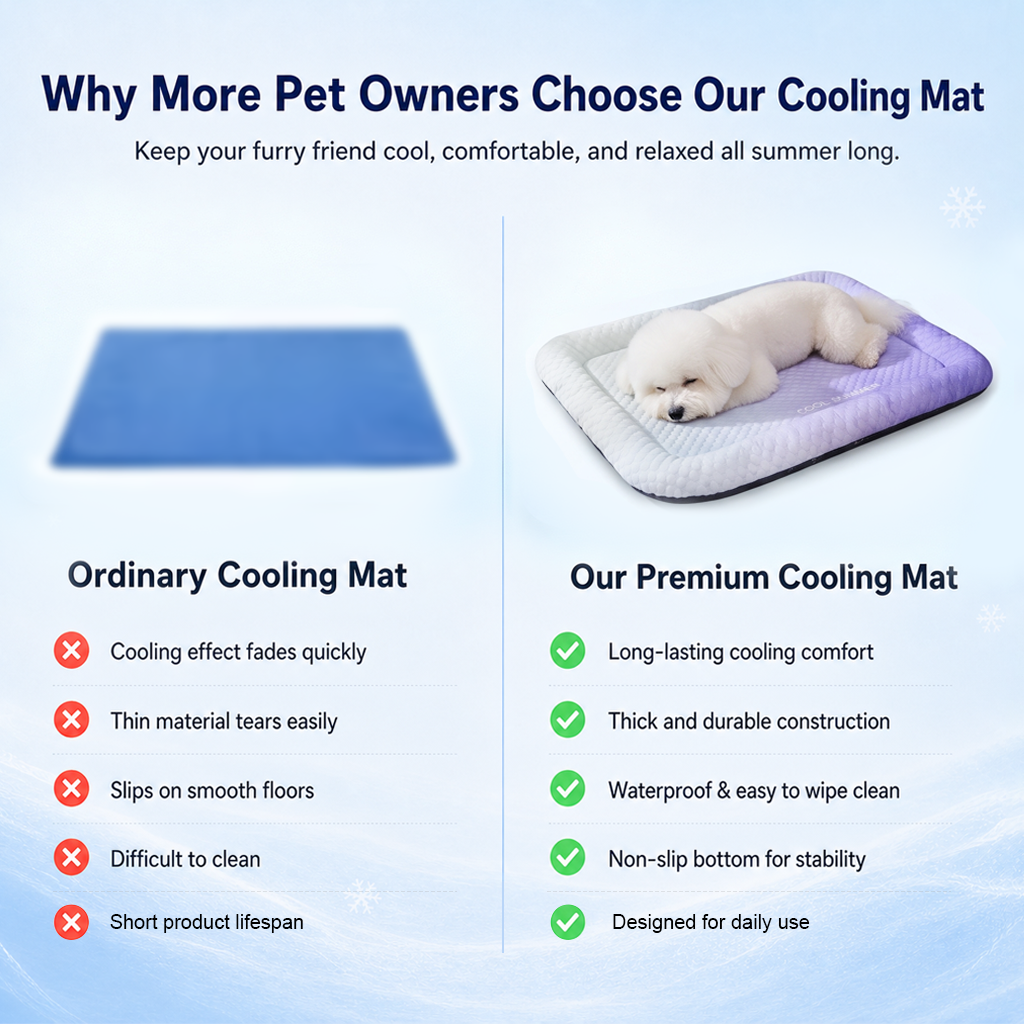 60%off❄️Atmungsaktive Premium-Kühlmatte für Hunde & Katzen – Kühl, weich & komfortabel🐾 (Copy)