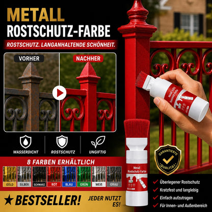 ✨ 50 % RABATT! Wasserbasierte Metallic-Silberfarbe mit integriertem Pinsel – kein extra Pinsel nötig. Deckt Kratzer und Flecken einfach ab. Perfekt zum Auffrischen & für DIY-Projekte! 🏠🎨