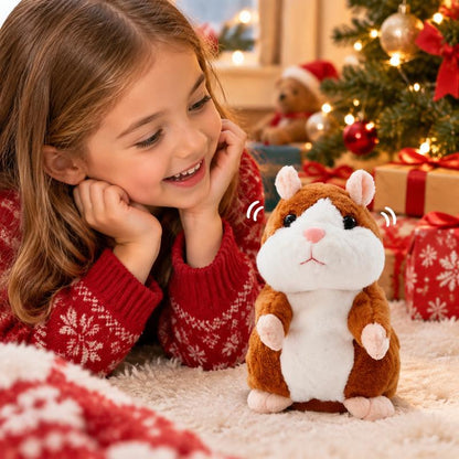 🐹Black Friday Deal 🔥 ✨Talking Hamster Plush – repeats whatever you say, auto head-shaking, hilarious fun for kids & adults.🎁