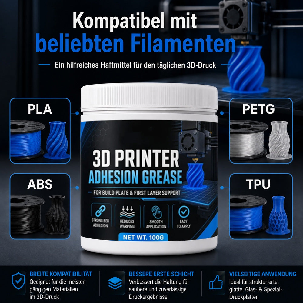 Anti-Warping Haftmittel für 3D-Drucker