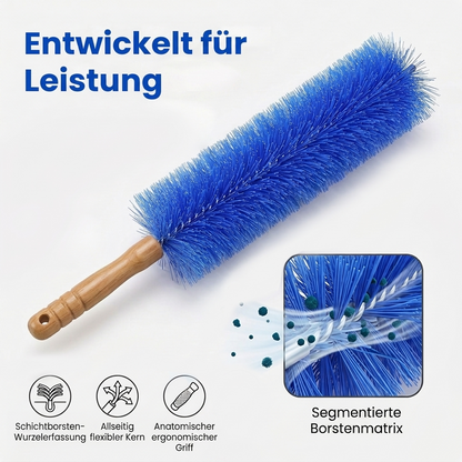 Staubbürste & Reinigungsbürste – Flexibler Mikrofaser-Bürstenkopf, wiederverwendbar, waschbar, ideal für Deckenventilatoren