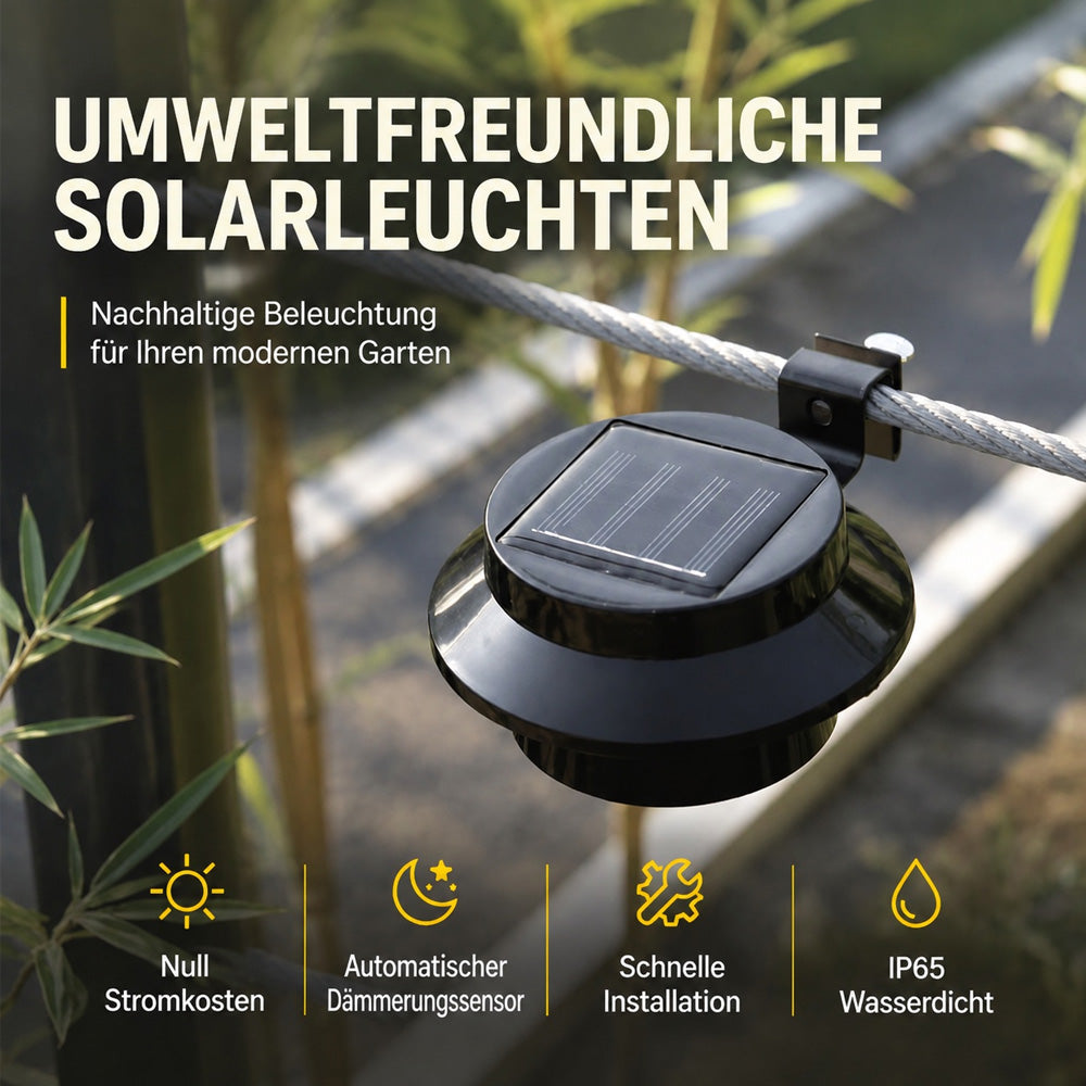 Outdoor Waterproof Solar LED Gutter Wall Lights