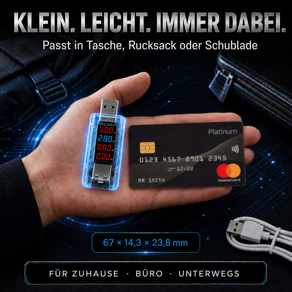 🔌 50 % RABATT | USB-Akku-Tester – Erst prüfen, statt gleich das Handy zu ersetzen!