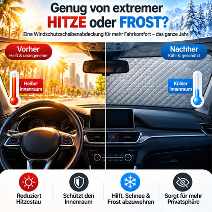 60%OFF🎄🚗 Weihnachtsangebot: Magnetische Windschutzscheibenabdeckung – Ganzjähriger Schutz vor Sonne, Schnee & Frost für Pkw, SUVs & Lkw