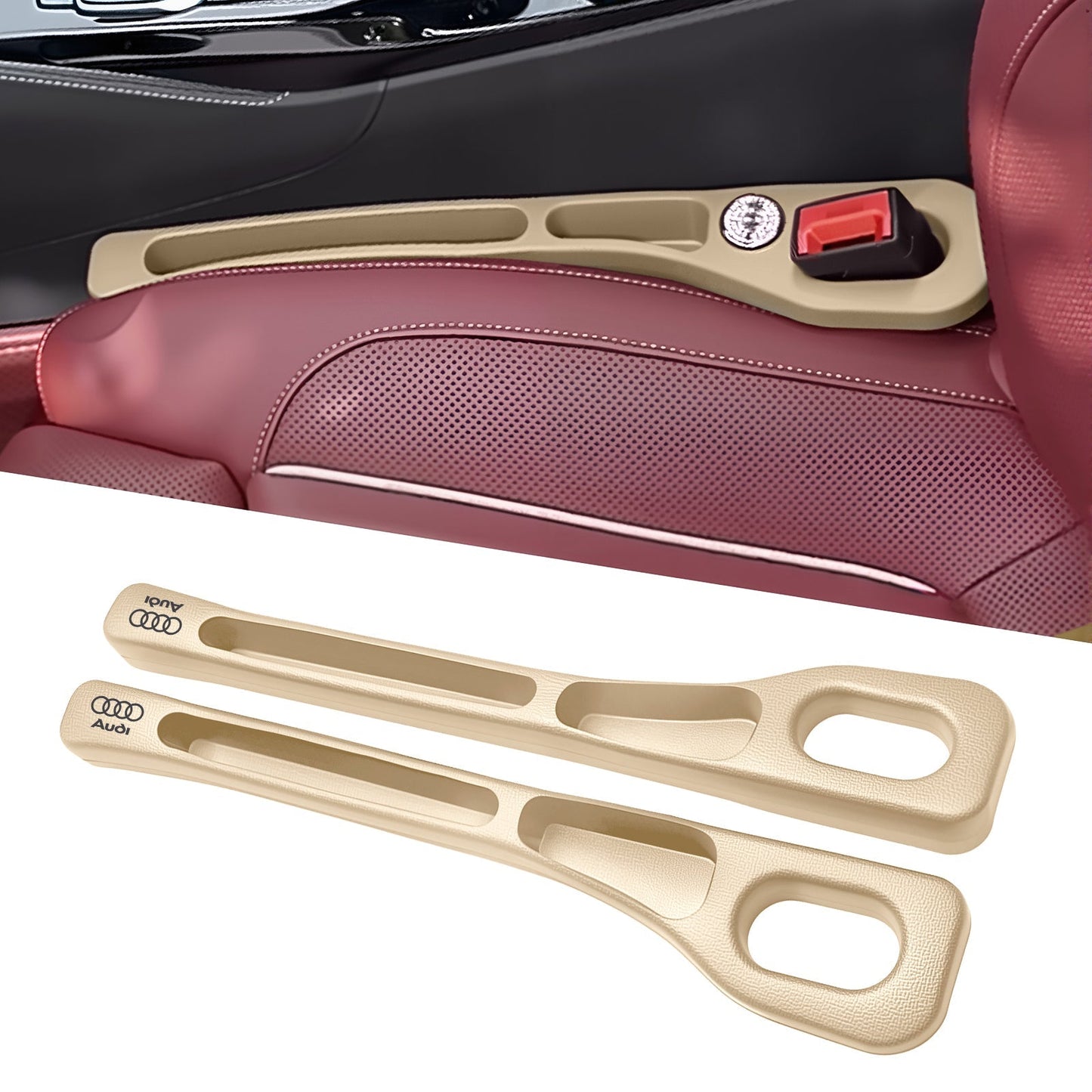 60%OFF🚗Nie wieder das Handy zwischen den Autositzen verlieren💺🌟Universeller Sitzlücken-Füller • Organizer mit Doppel-Fach🌟