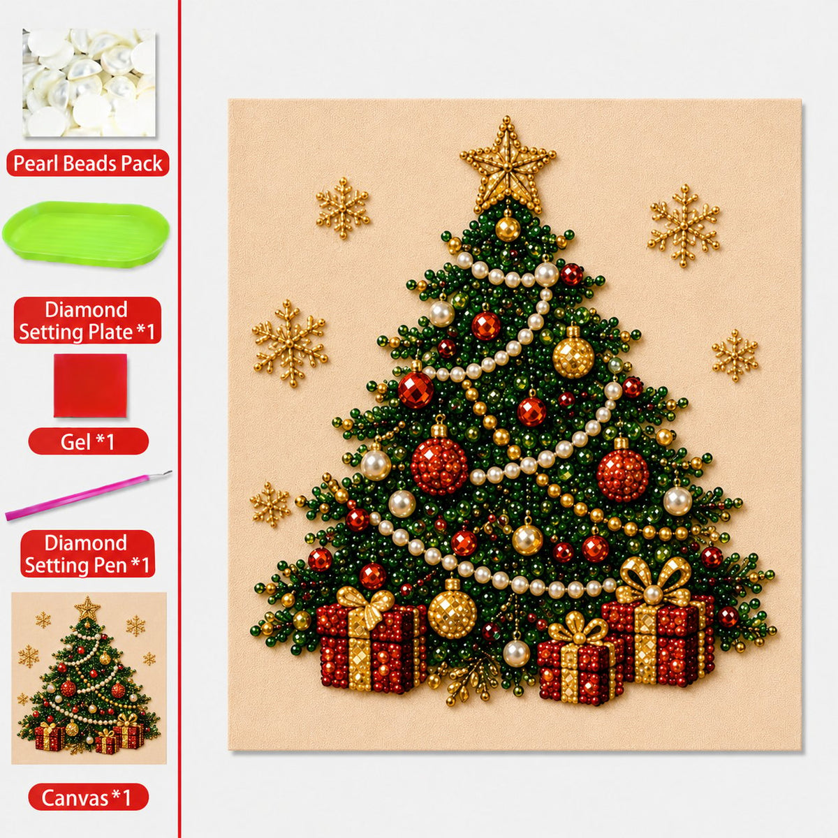 ⏳🎁💎DIY Weihnachts-Perlenkunst-Set 💎 Entspannend gestalten – anschließend festlich dekorieren. ✨