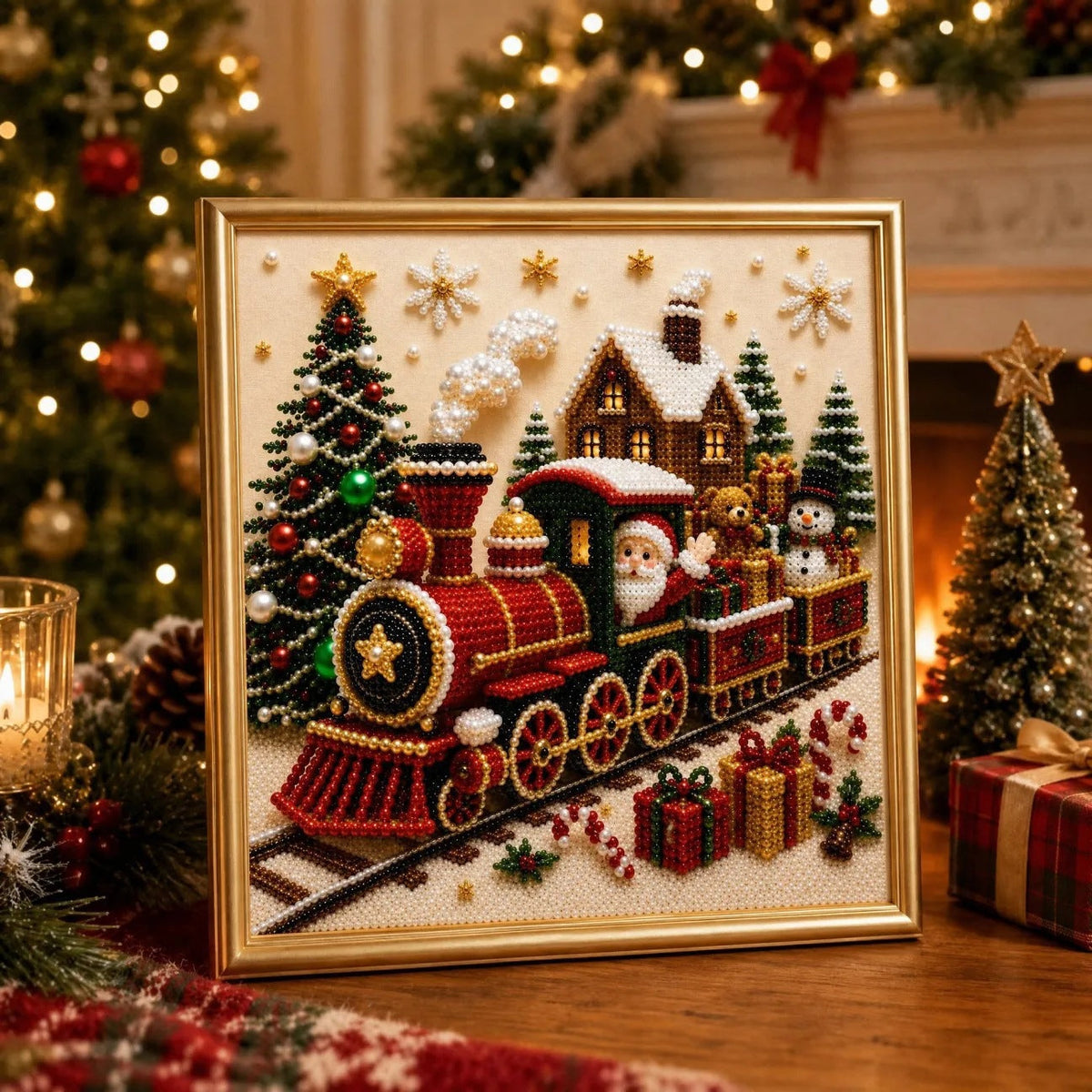 ⏳🎁💎DIY Weihnachts-Perlenkunst-Set 💎 Entspannend gestalten – anschließend festlich dekorieren. ✨