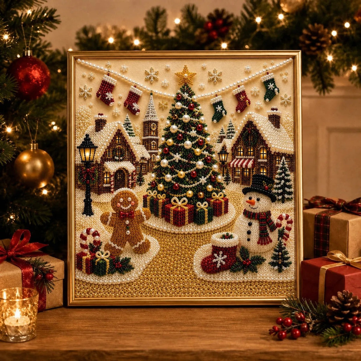 ⏳🎁💎DIY Weihnachts-Perlenkunst-Set 💎 Entspannend gestalten – anschließend festlich dekorieren. ✨