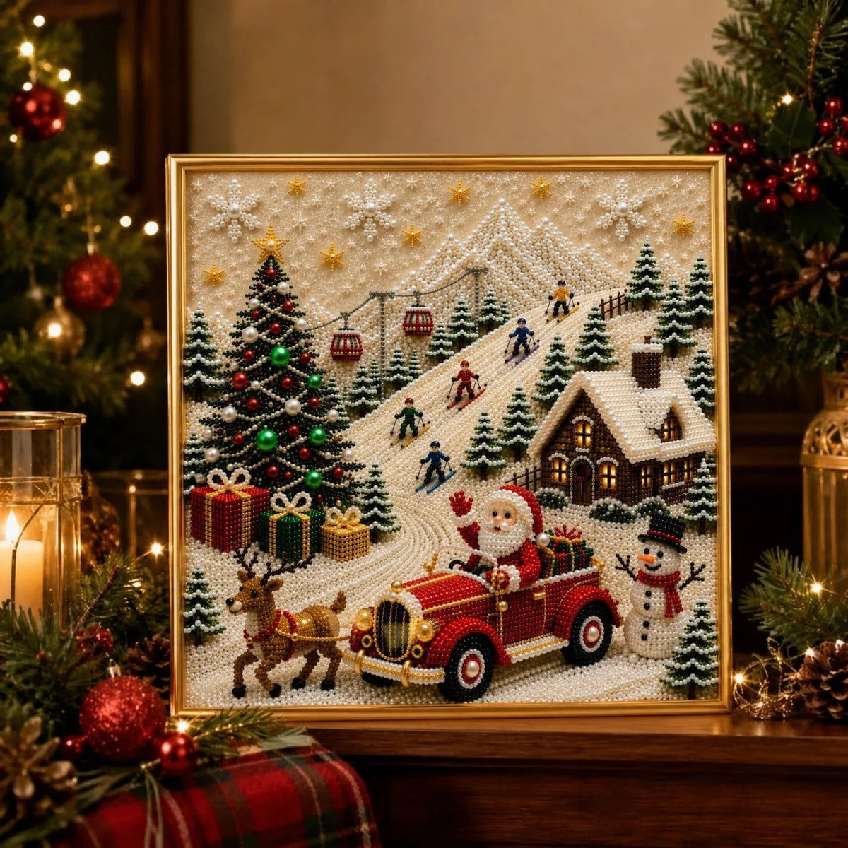 ⏳🎁💎DIY Weihnachts-Perlenkunst-Set 💎 Entspannend gestalten – anschließend festlich dekorieren. ✨