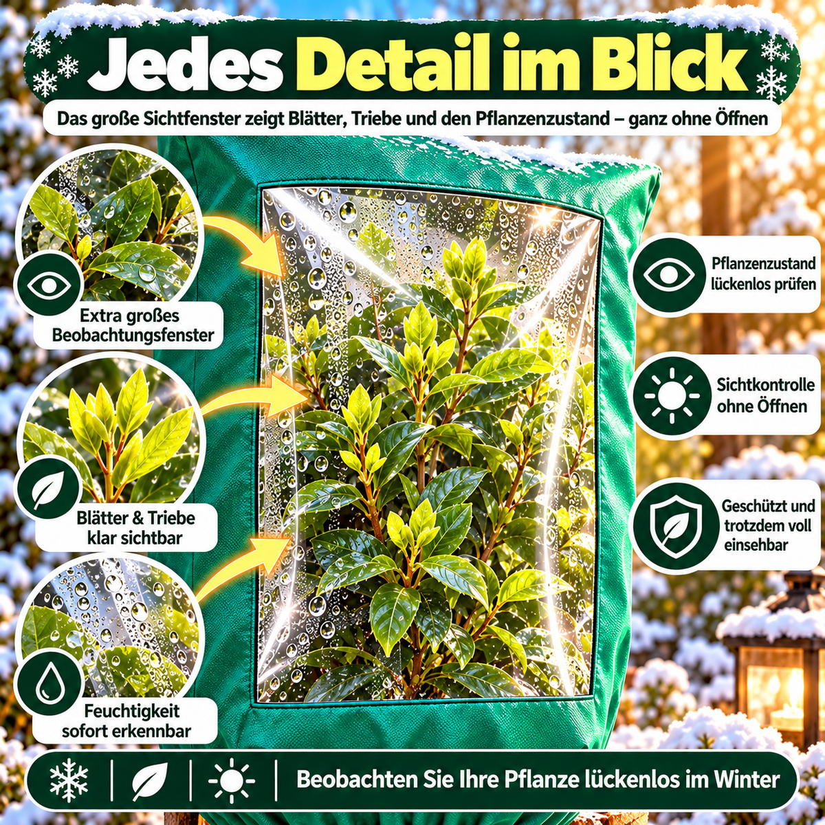 🌱 50% RABATT! ❄️ Winter-Pflanzenschutz – Mit Reißverschluss & Kordelzug ✨