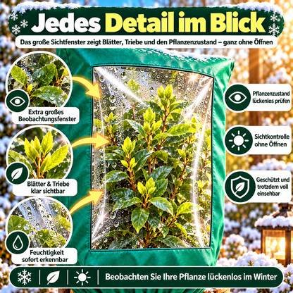 🌱 50% RABATT! ❄️ Winter-Pflanzenschutz – Mit Reißverschluss & Kordelzug ✨