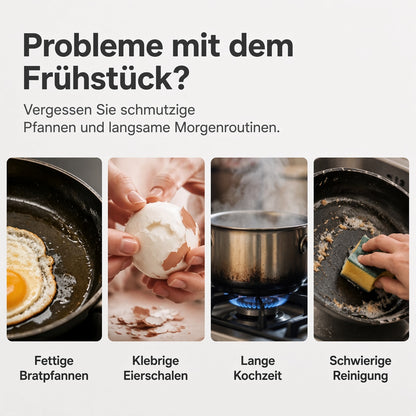 🎁 2026 NEU · 50% RABATT 💥 2-Eier-Mikrowellenkocher – Frühstück in Minuten!