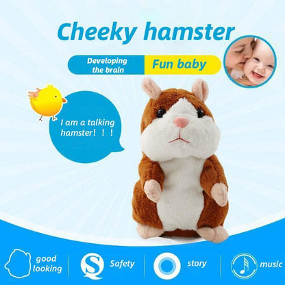 🐹Black Friday Deal 🔥 ✨Talking Hamster Plush – repeats whatever you say, auto head-shaking, hilarious fun for kids & adults.🎁