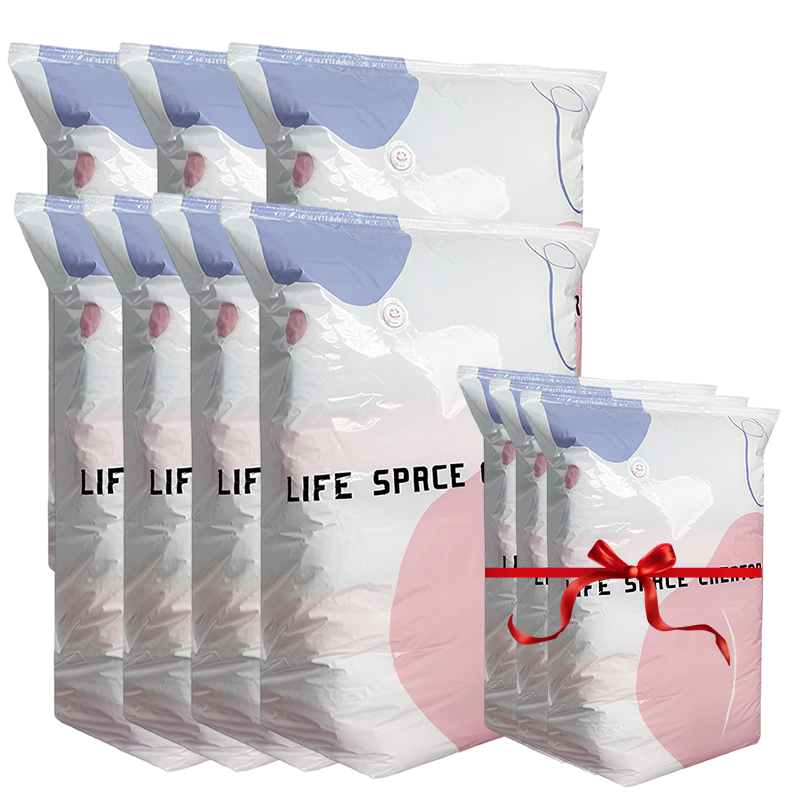 🧳💨 50 % RABATT! Vakuum-Aufbewahrungsbeutel ohne Pumpe – Einfach zusammendrücken und verschließen, ganz ohne Pumpe. Spart bis zu 80 % Platz und hält Kleidung trocken sowie staubfrei. Perfekt für voluminöse Bettwäsche und saisonale Kleidung. 🛏️🗄️