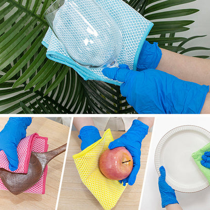 Reinigungstuch mit weißem ABS-Kern, beidseitig mit Mikrofaser und Mesh