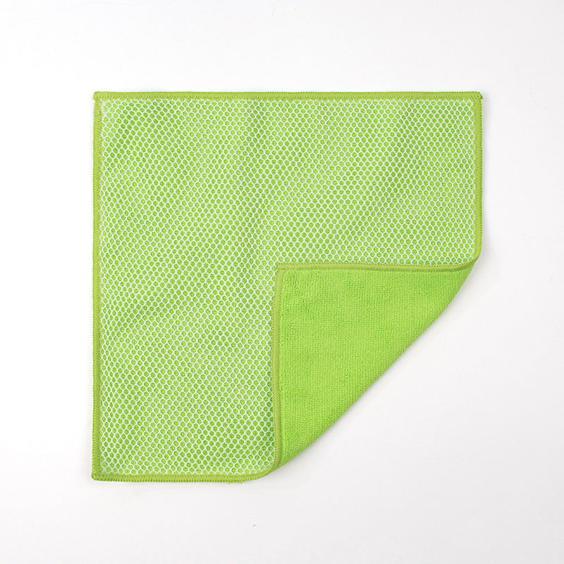 Reinigungstuch mit weißem ABS-Kern, beidseitig mit Mikrofaser und Mesh