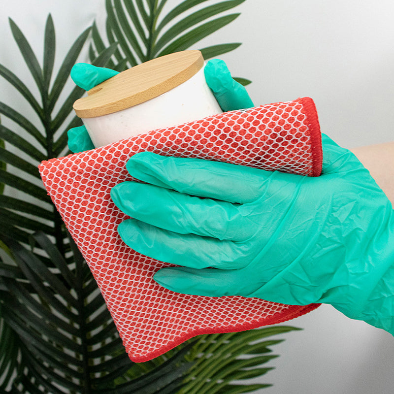 Reinigungstuch mit weißem ABS-Kern, beidseitig mit Mikrofaser und Mesh