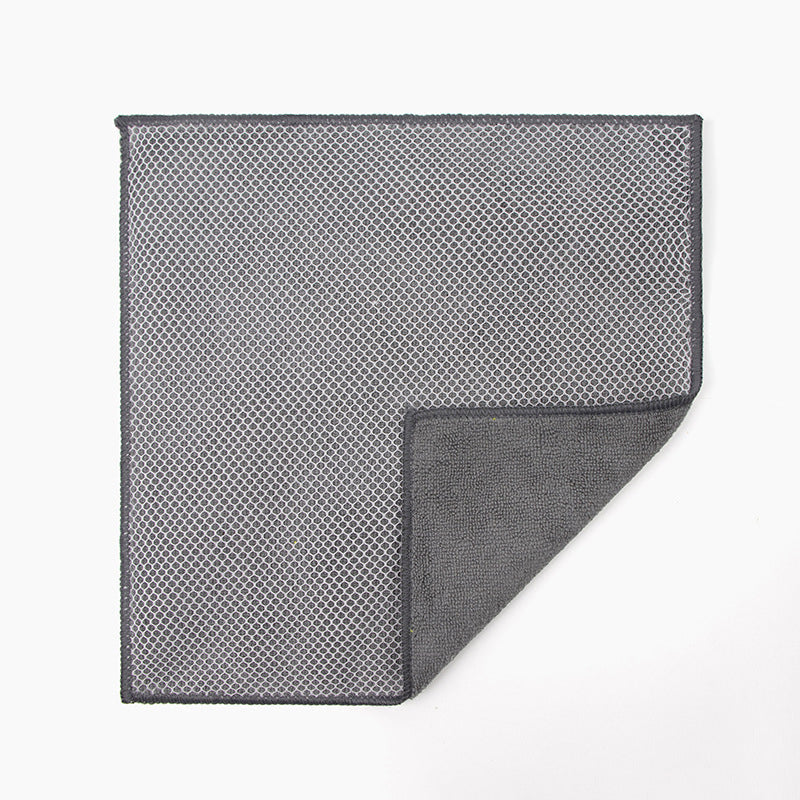 Reinigungstuch mit weißem ABS-Kern, beidseitig mit Mikrofaser und Mesh