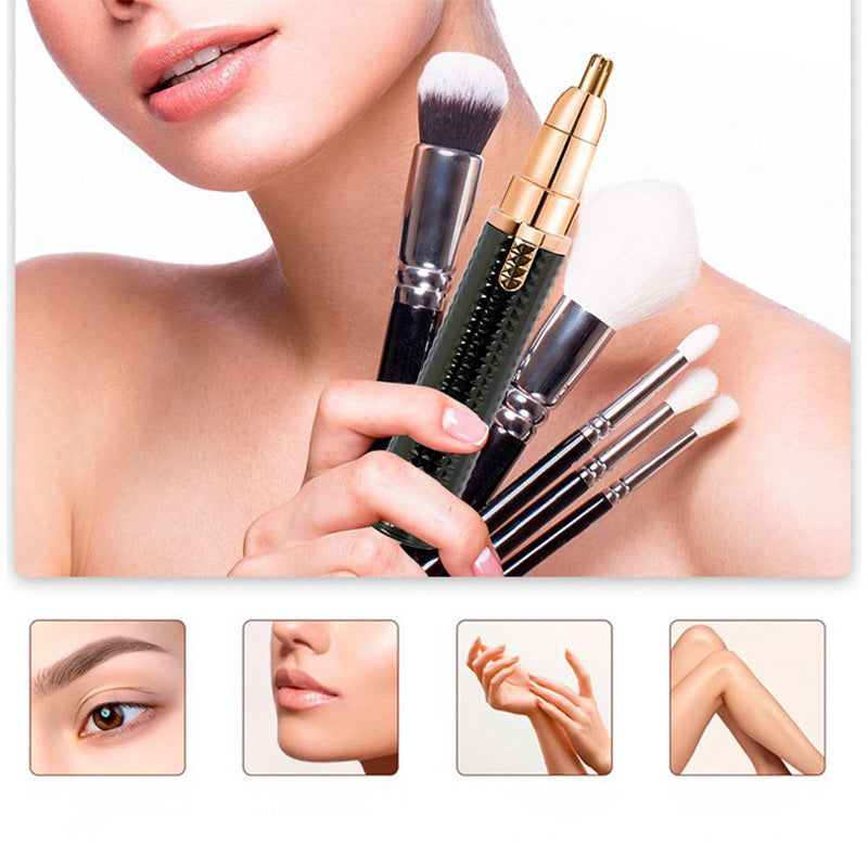 3-in-1 elektrischer Beauty-Trimmer – mit Wechselaufsätzen für Augenbrauen, Gesicht & Detailpflege – für einen gepflegten Look jederzeit und überall 🌍✨
