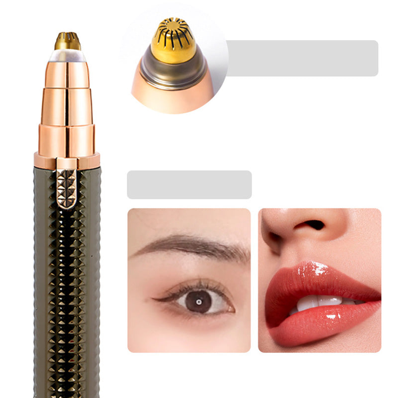 3-in-1 elektrischer Beauty-Trimmer – mit Wechselaufsätzen für Augenbrauen, Gesicht & Detailpflege – für einen gepflegten Look jederzeit und überall 🌍✨