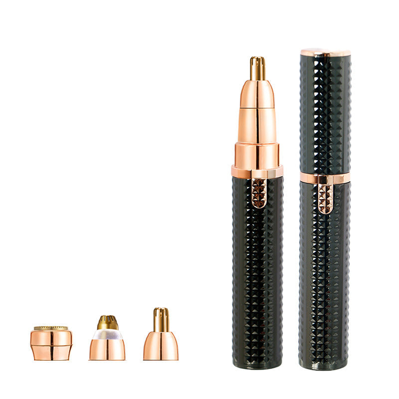 3-in-1 elektrischer Beauty-Trimmer – mit Wechselaufsätzen für Augenbrauen, Gesicht & Detailpflege – für einen gepflegten Look jederzeit und überall 🌍✨