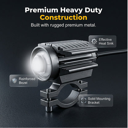 🏍️ 50% RABATT! 💡 Universal Motorrad LED Scheinwerfer – Zweifarbiges Zusatz-Fahrlicht – Weiß/Amber, wasserdicht & einfach zu montieren – erhöht die Sichtbarkeit bei Tag und Nacht – perfekt für Straße und Gelände 🌙