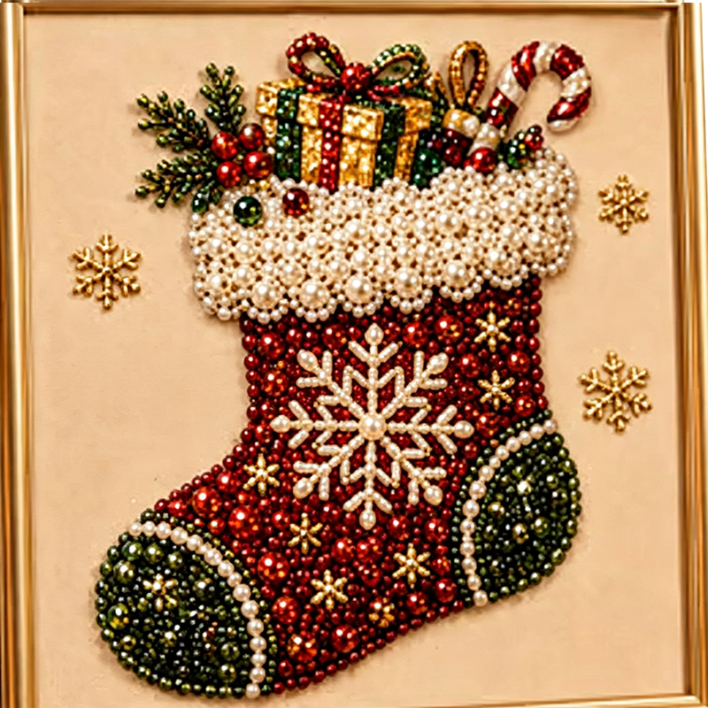 DIY Weihnachts-Perlenkunst-Set 💎 Entspannend gestalten – anschließend festlich dekorieren. ✨