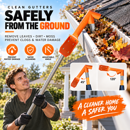Clean Gutters Instantly! No-Ladder Adjustable Gutter Scoop
